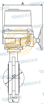 電動對夾式軟密封蝶閥結(jié)構(gòu)圖