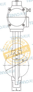 AL型氣動對夾式軟密封蝶閥結(jié)構(gòu)圖