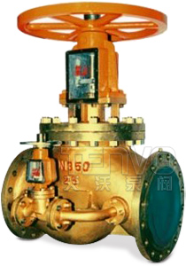 Jyu41W型帶旁通氧氣截止閥實(shí)物圖